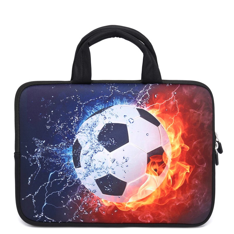 HAPLIVES 14 15 15.4 15.6 inch Laptop Handle Bag Computer Protect Case Pouch Holder Notebook Sleeve Neoprene Cover Soft Carrying Travel Case for Dell Lenovo Toshiba HP Chromebook ASUS Acer(Cool Soccer) - Image 1